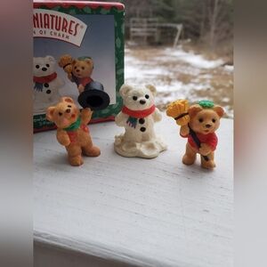 Vintage Snowbear Set Hallmark Figurines